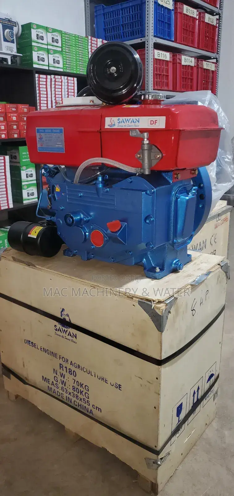 Diesel Engine 8hp R180 Water Cooled Sawan