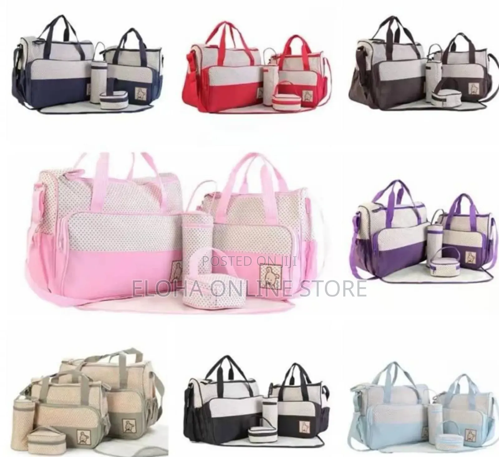 5in1 Portable Woven Mummy Diaper Bags