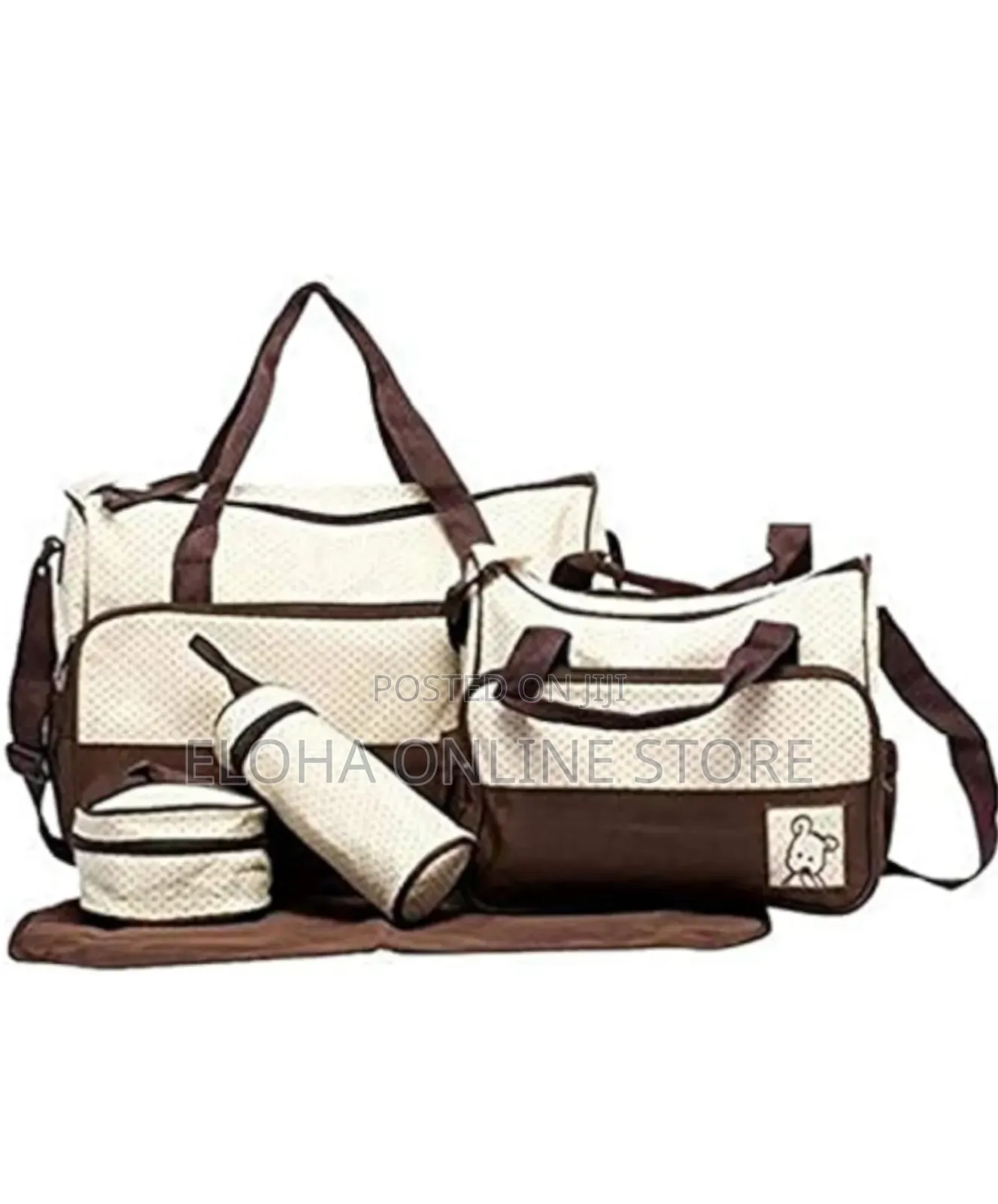 5in1 Portable Woven Mummy Diaper Bags