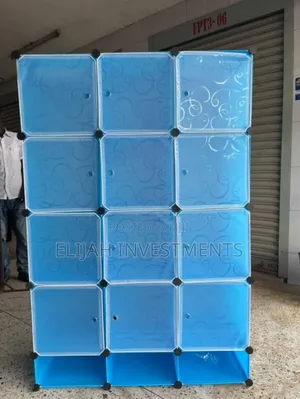 3column Plastic Wardrobe With Bottom Shoe Rack Organiser