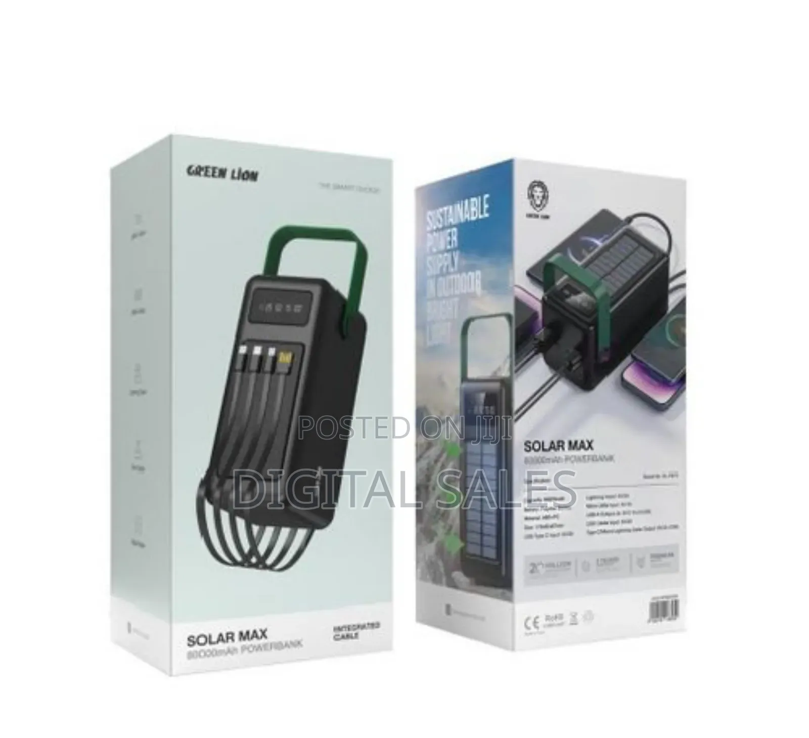 Green Lion 80000. Mah Solar Power Bank