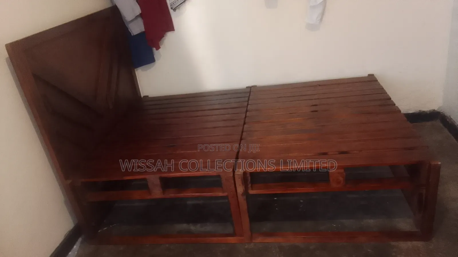 Pallet Bed and a Stool