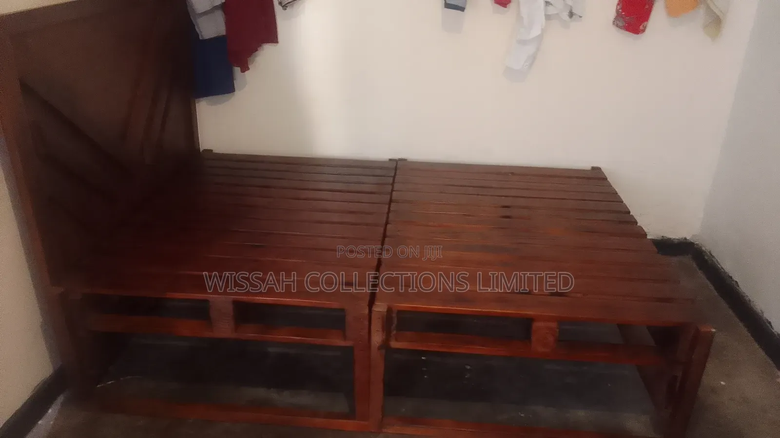 Pallet Bed and a Stool