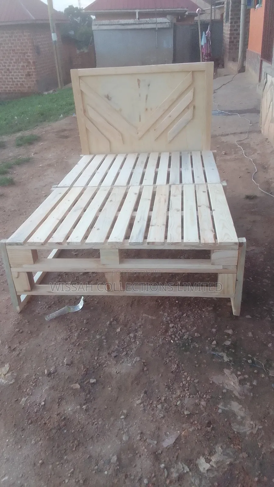 Pallet Bed and a Stool