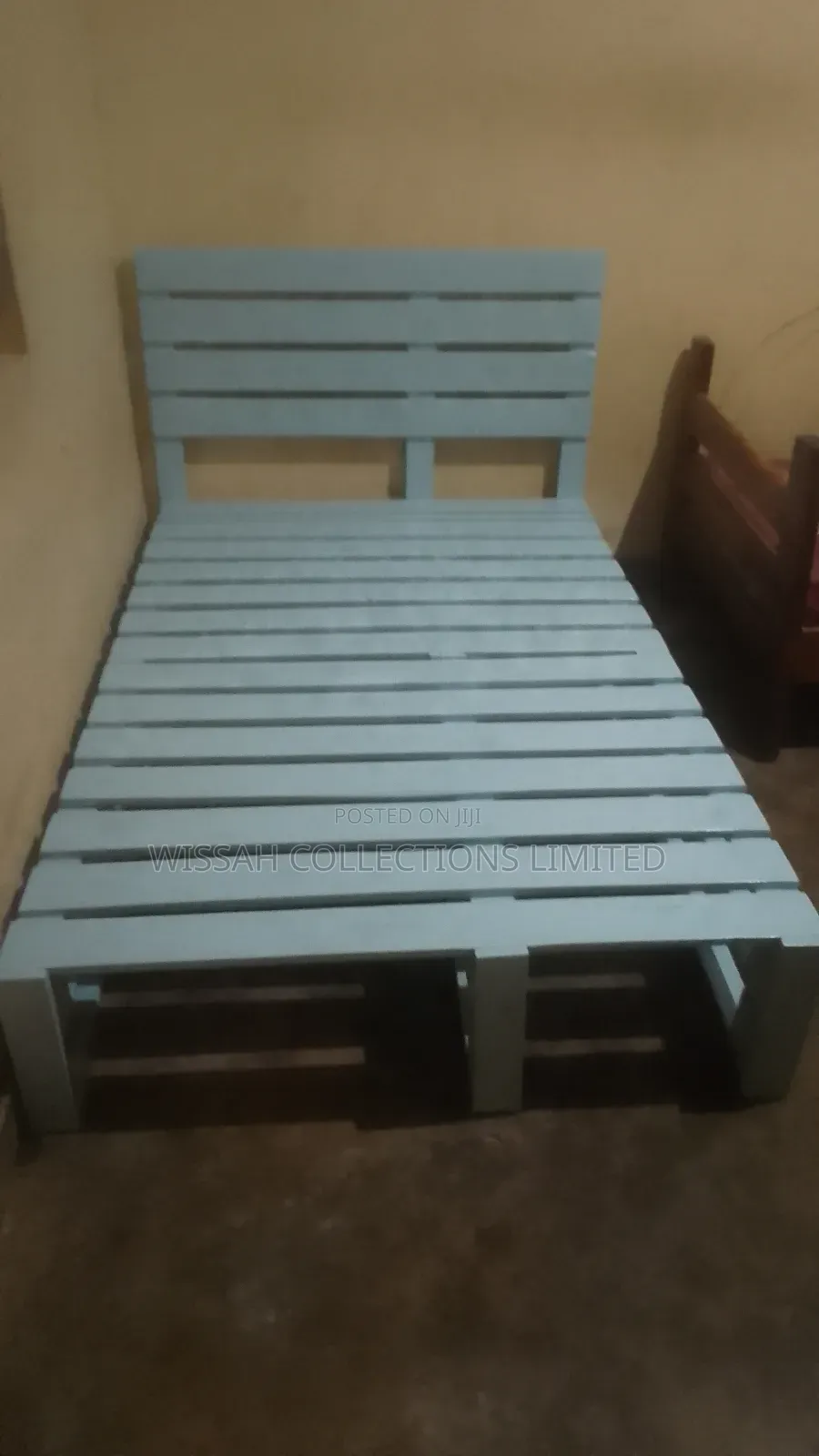 Pallet Bed and a Stool
