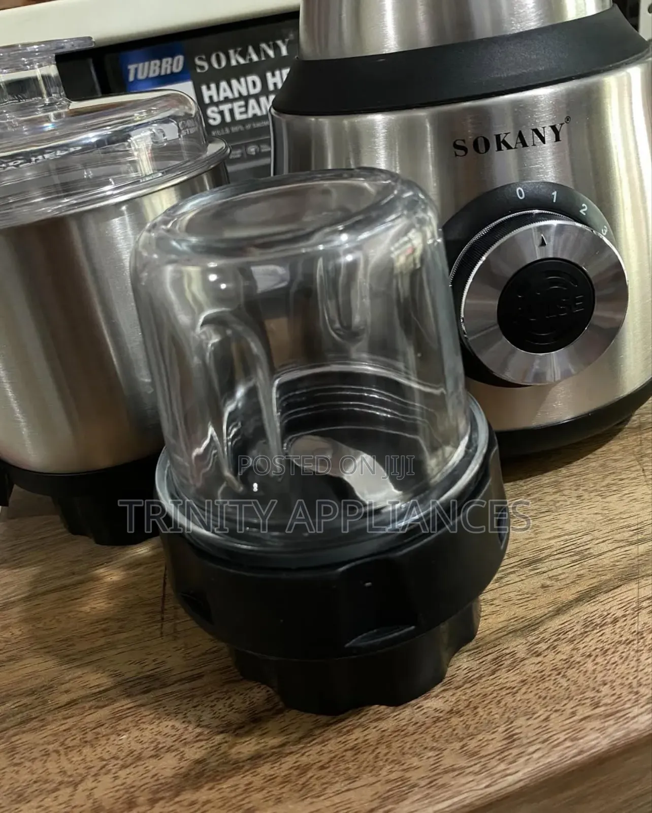 Sokany 3 in 1 Multi-Purpose Blender , 1.5l Glass , Grinder