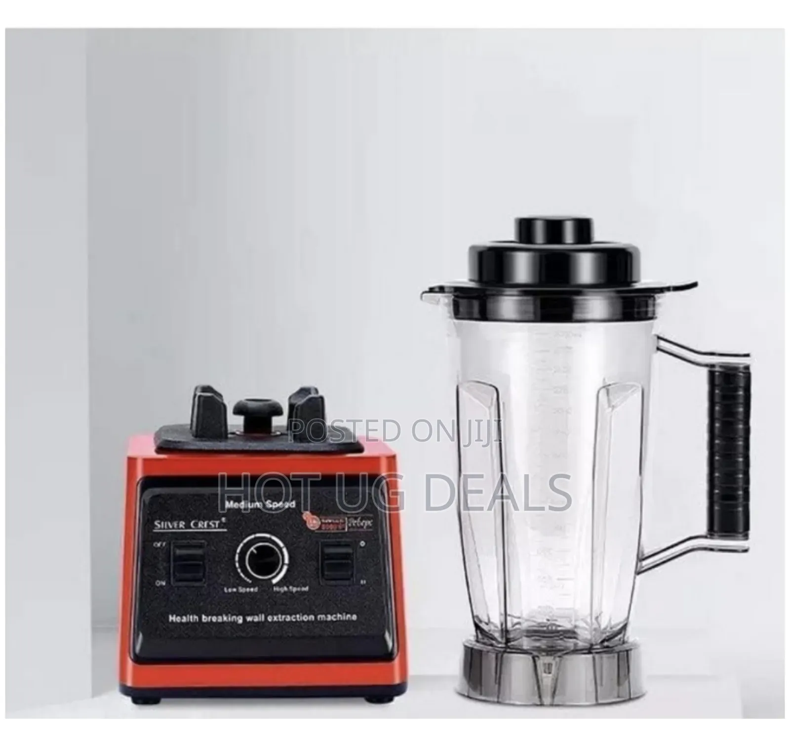 Silvercrest 4l Powerful Commercial Blender  9000w- Red