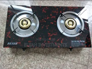 Original Besse Ceramic Easy Clean Double Gas Burner