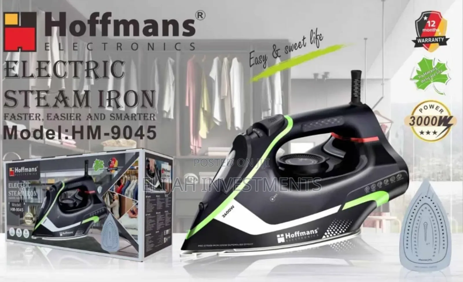 Hm- Original Hoffmans Steam Iron