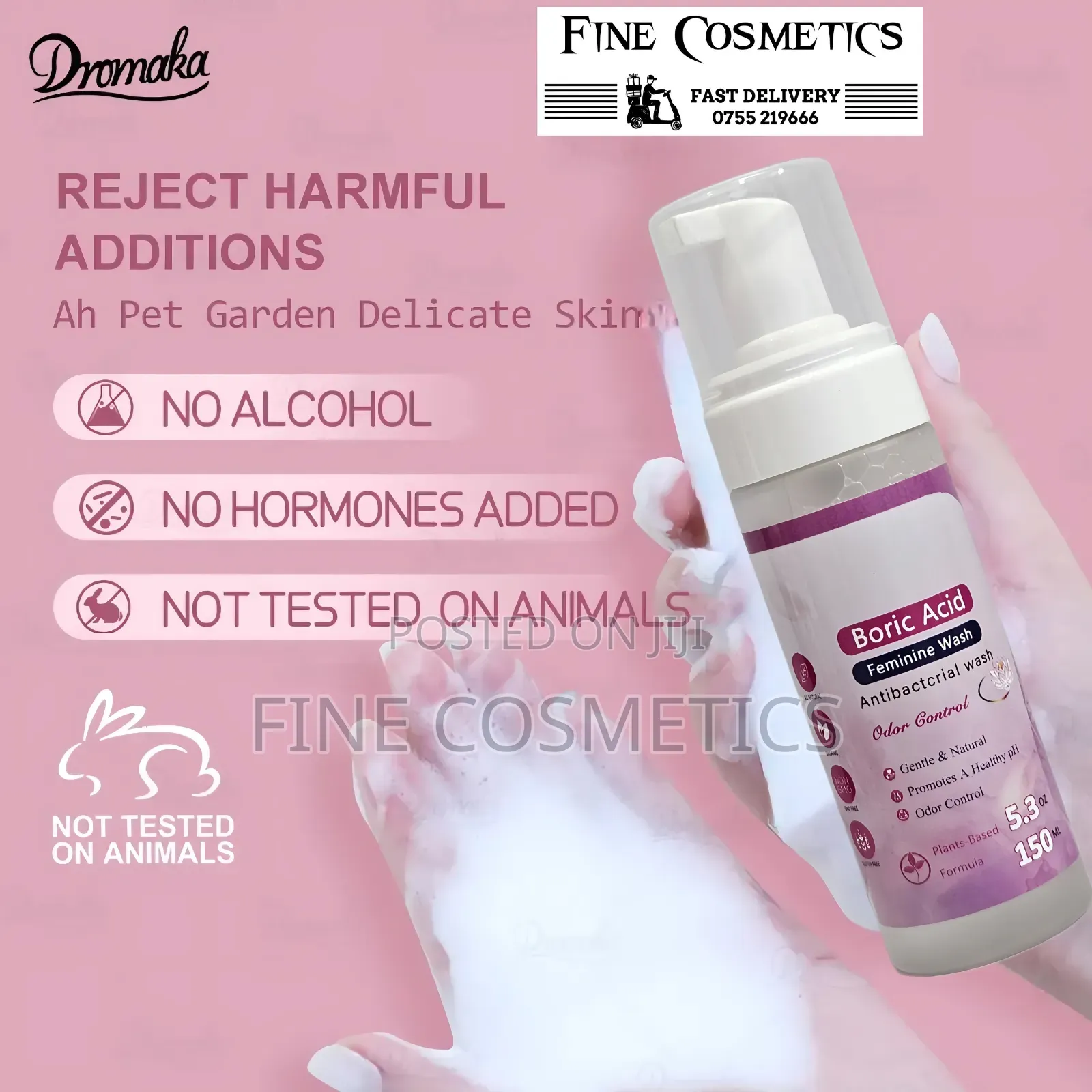 Boric Acid v Wash, Odor Control Discharge Feminine Cleansing