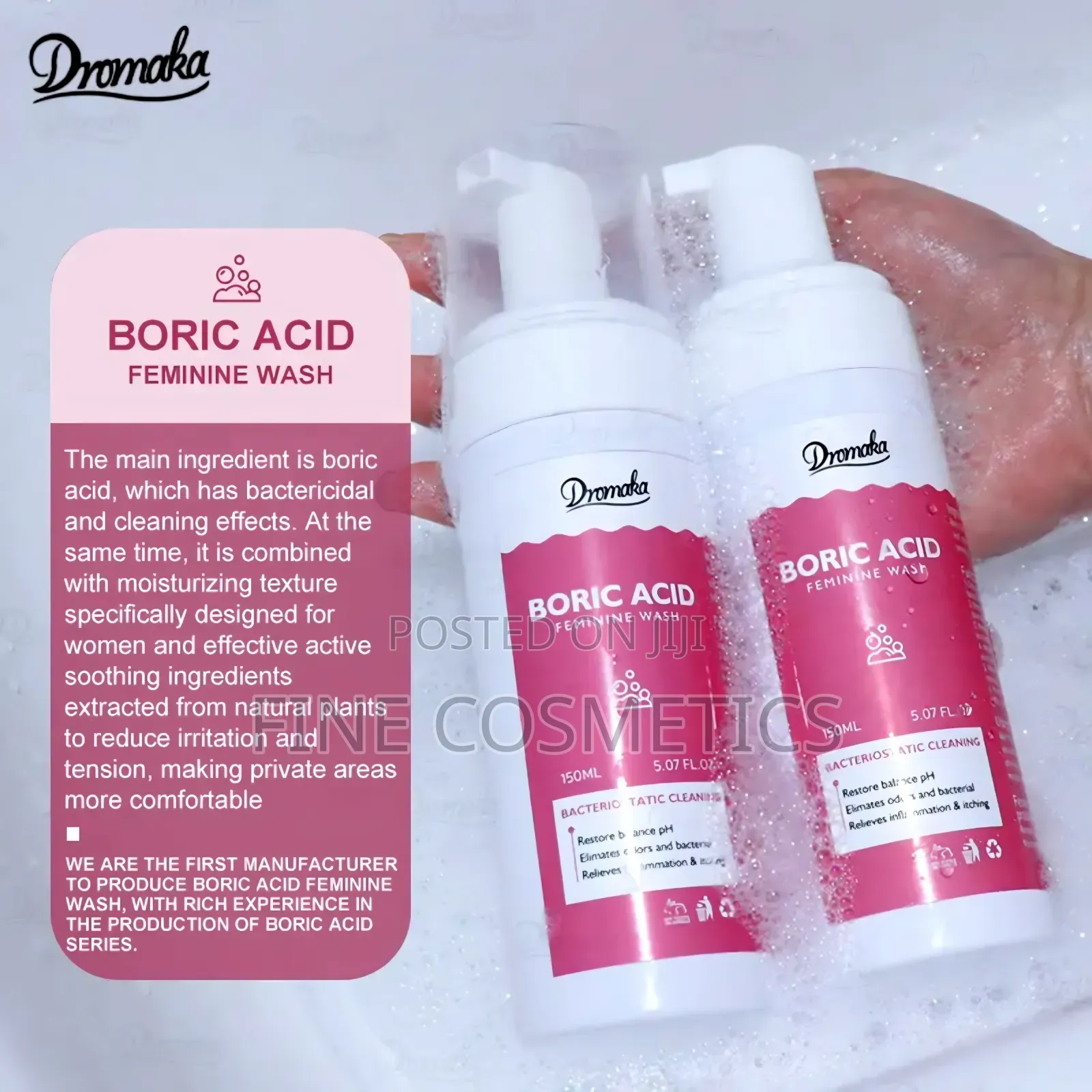 Boric Acid v Wash, Odor Control Discharge Feminine Cleansing