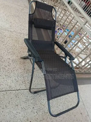 Photo - Metallic Frame Foldable on the Go/Balcony Chair Bed