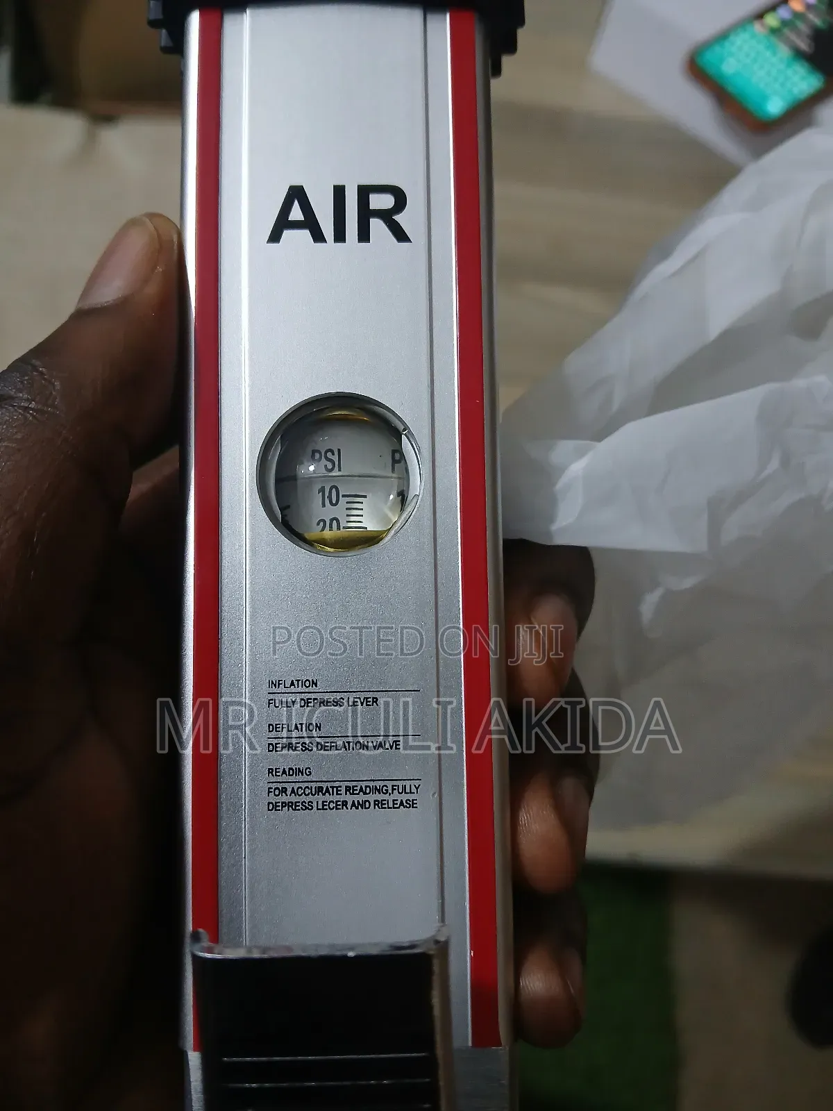 Tyre Inflator With Gauge Air Line Pressure Tester Tyre Pump