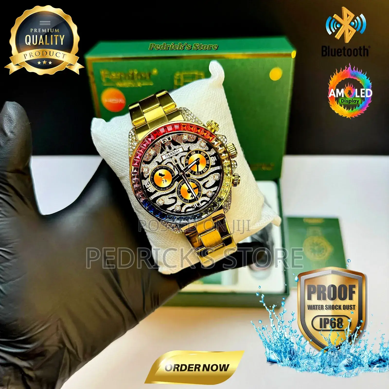 Waterproof Luxury Brand New Smart Watch  Fendior R1pro