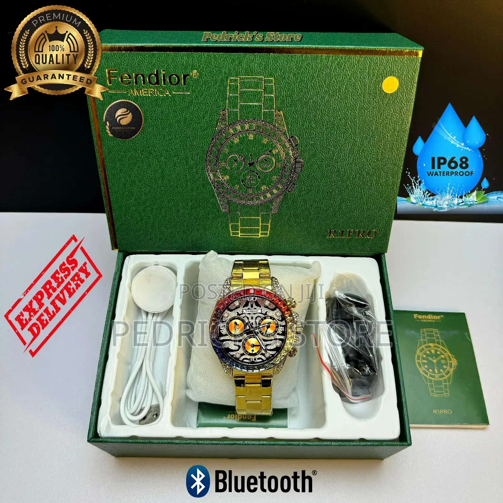 Waterproof Luxury Brand New Smart Watch  Fendior R1pro