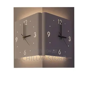 Double Sided Wall Corner Clock.