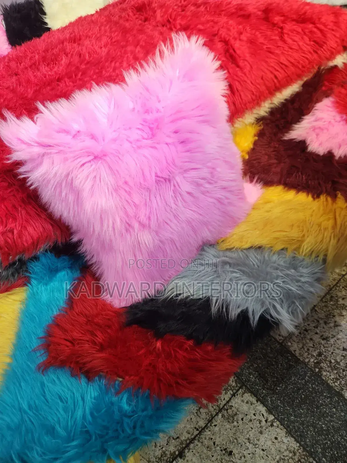 Fluffy Fibre Throw Cushions
