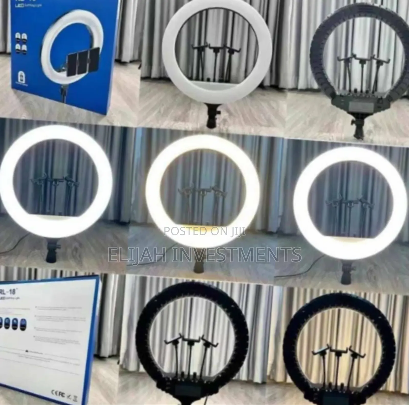 18-Inch Super Bright Ring Light System With a Stand