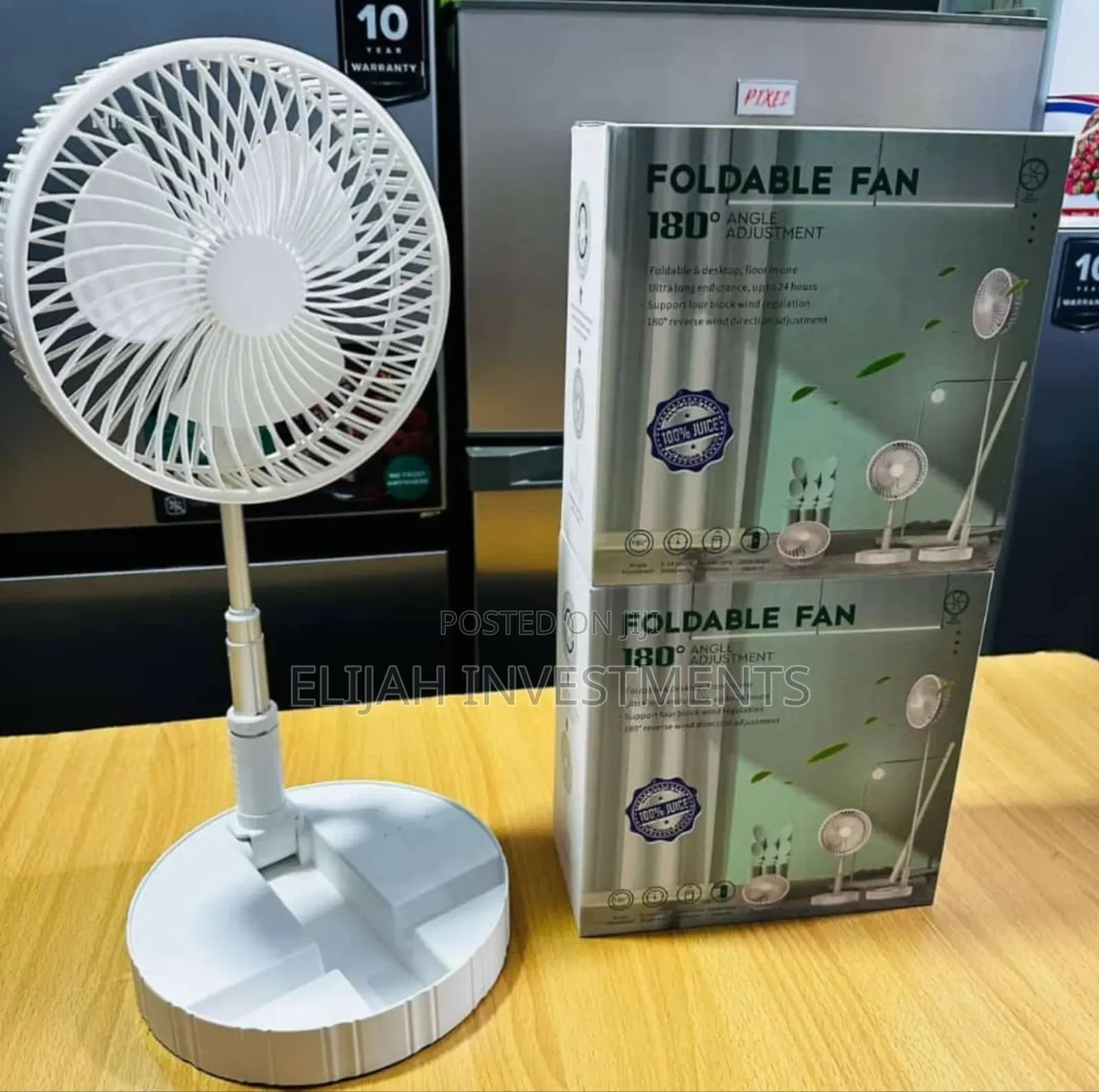 180°Foldable Rechargeable Mini Table Fan