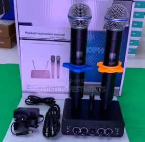 Duo Wireless Uhf Karoake Microphones
