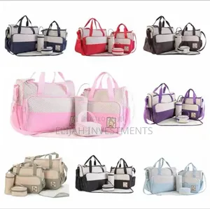 5in1 Portable Woven Mummy Diaper Bags