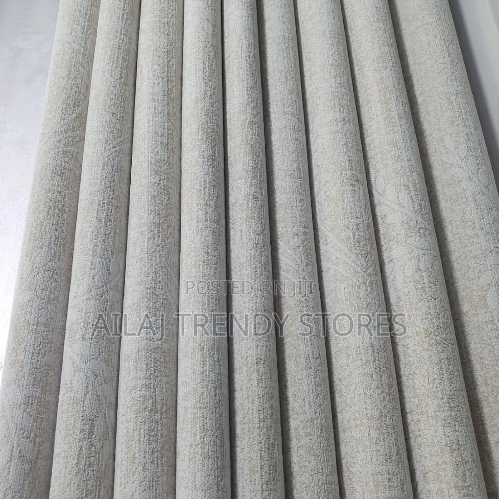 Cream Leafy Curtain Design Per Metre