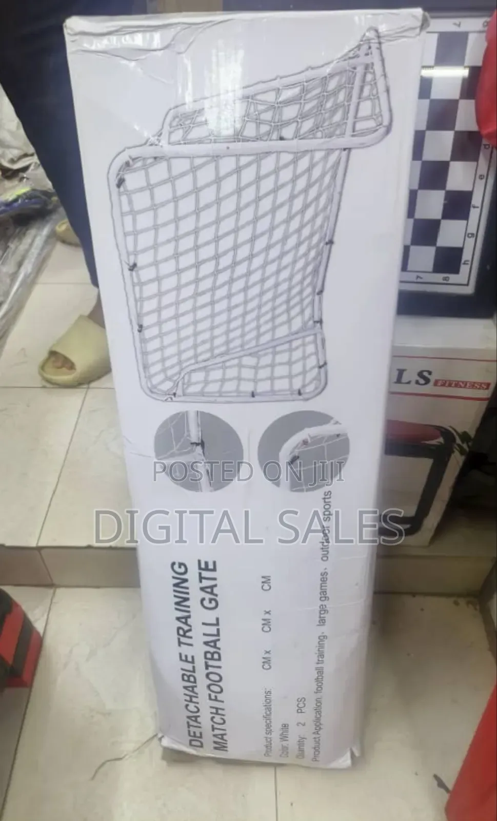 Kids Metalic Football Goal With Net (2pcs)