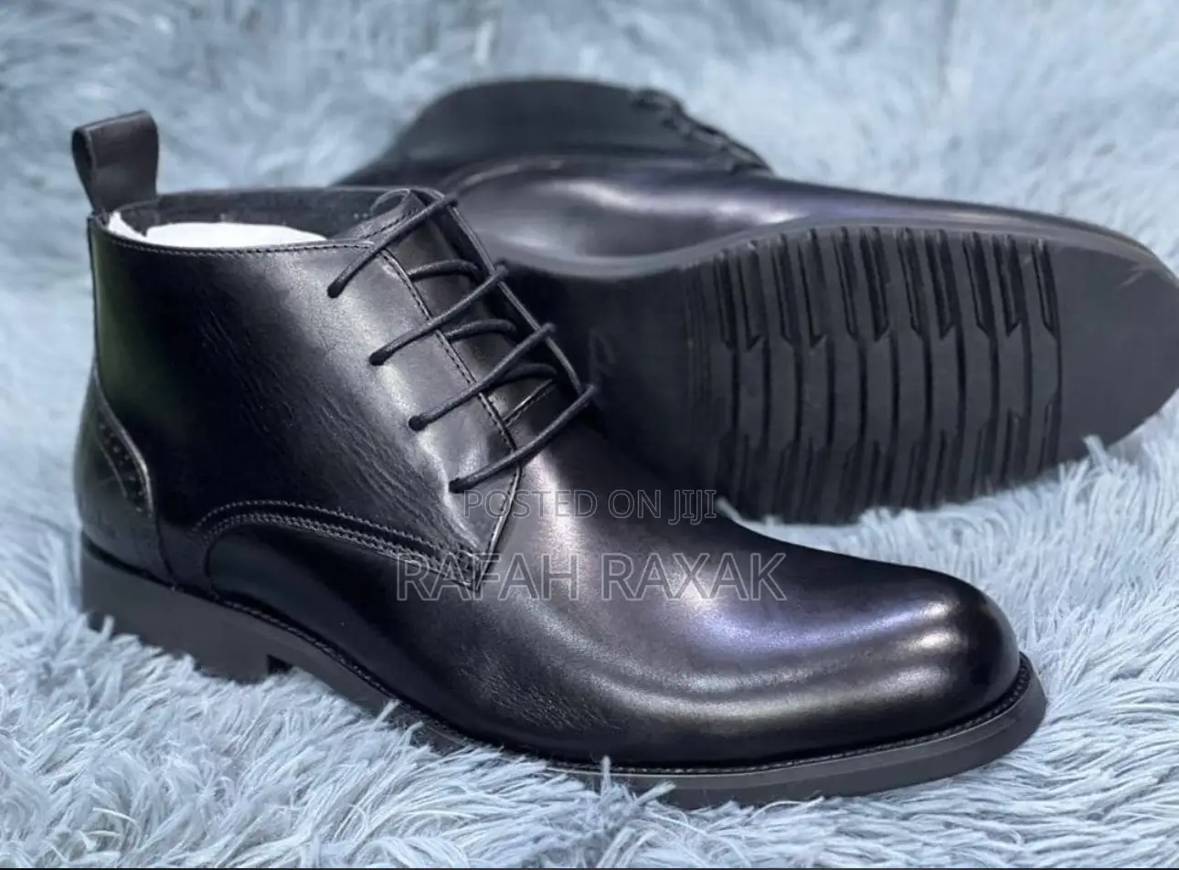 Black Men’S Timberland Formal/Gentle Leather Ankle Boots