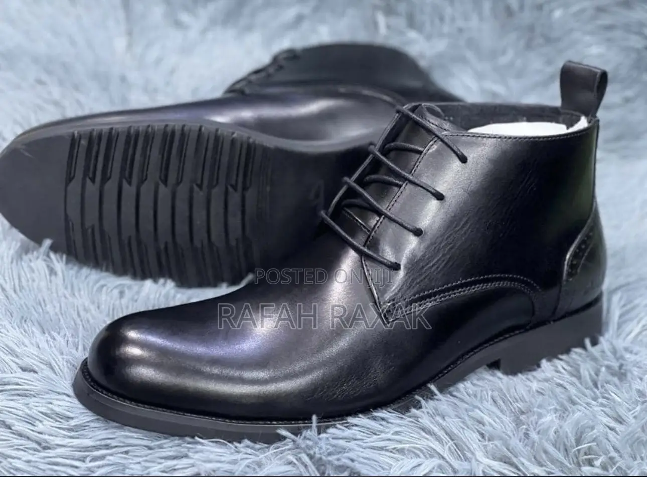 Black Men’S Timberland Formal/Gentle Leather Ankle Boots