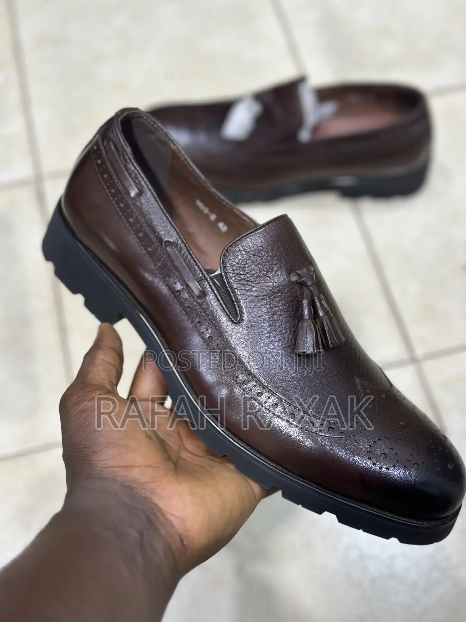 Original Dark Tan Franco Banetti Gentle Leather Loafers