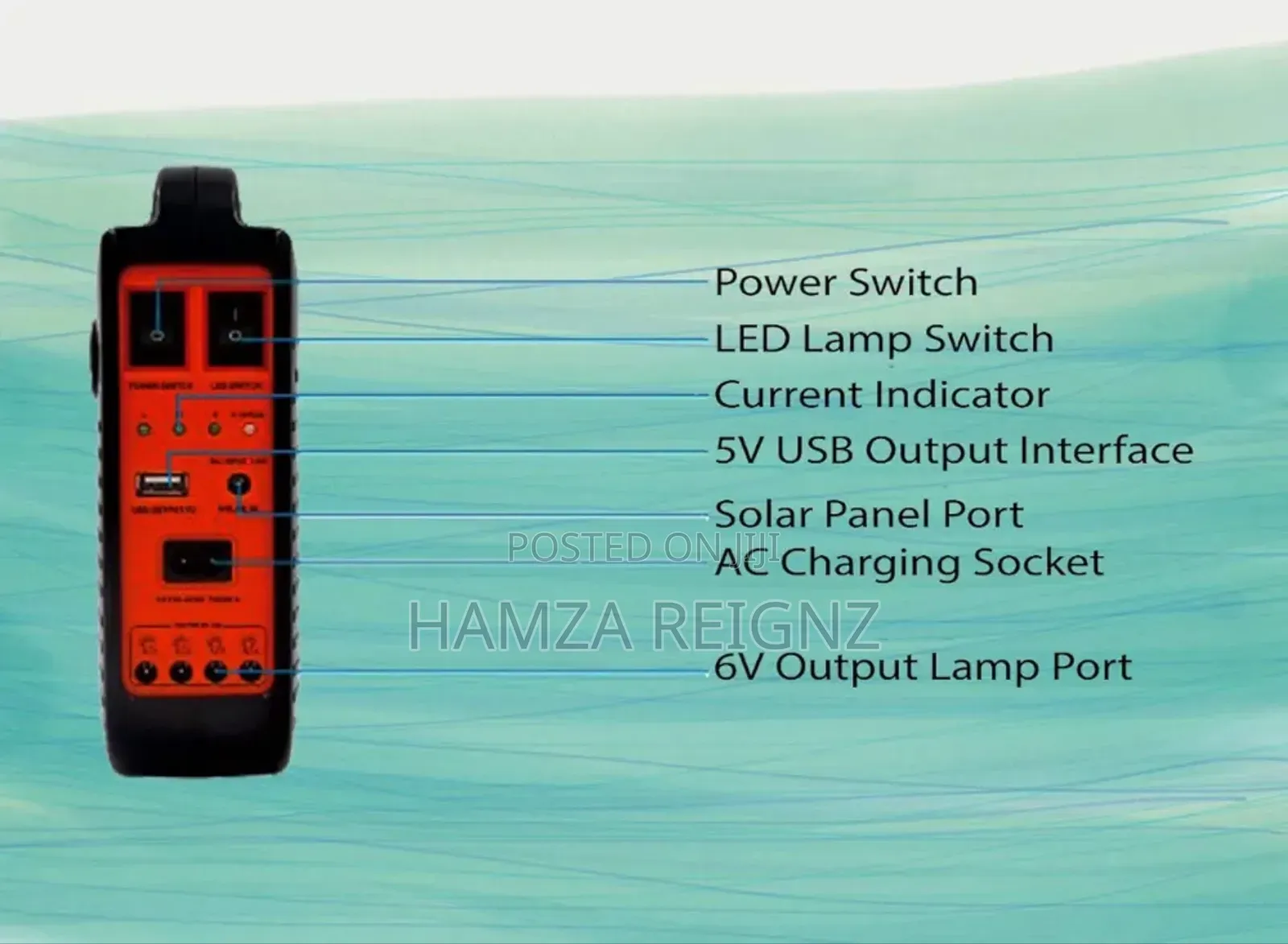 Solar Portable Power Emergency Flashlight Radio Usb Speaker