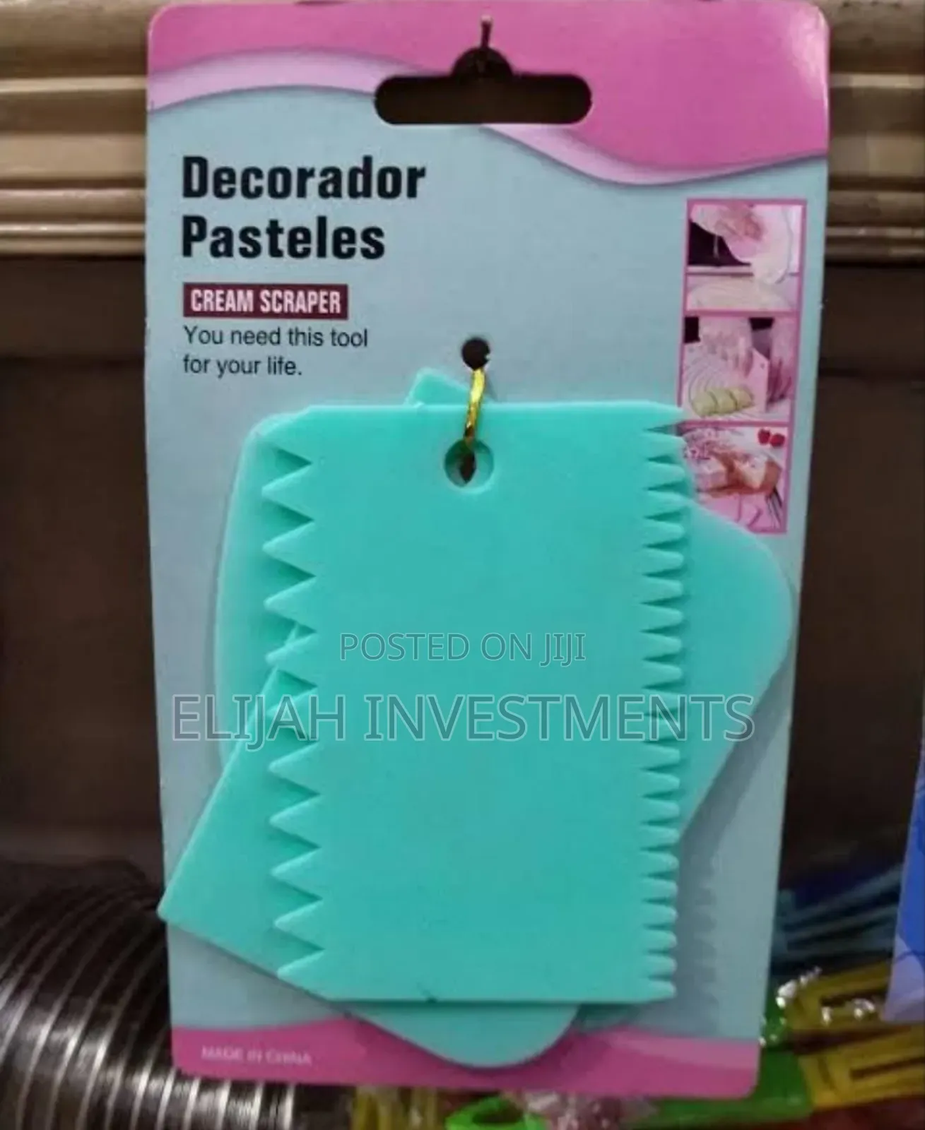 3pcs Cake Decorating Plastic Scrapers