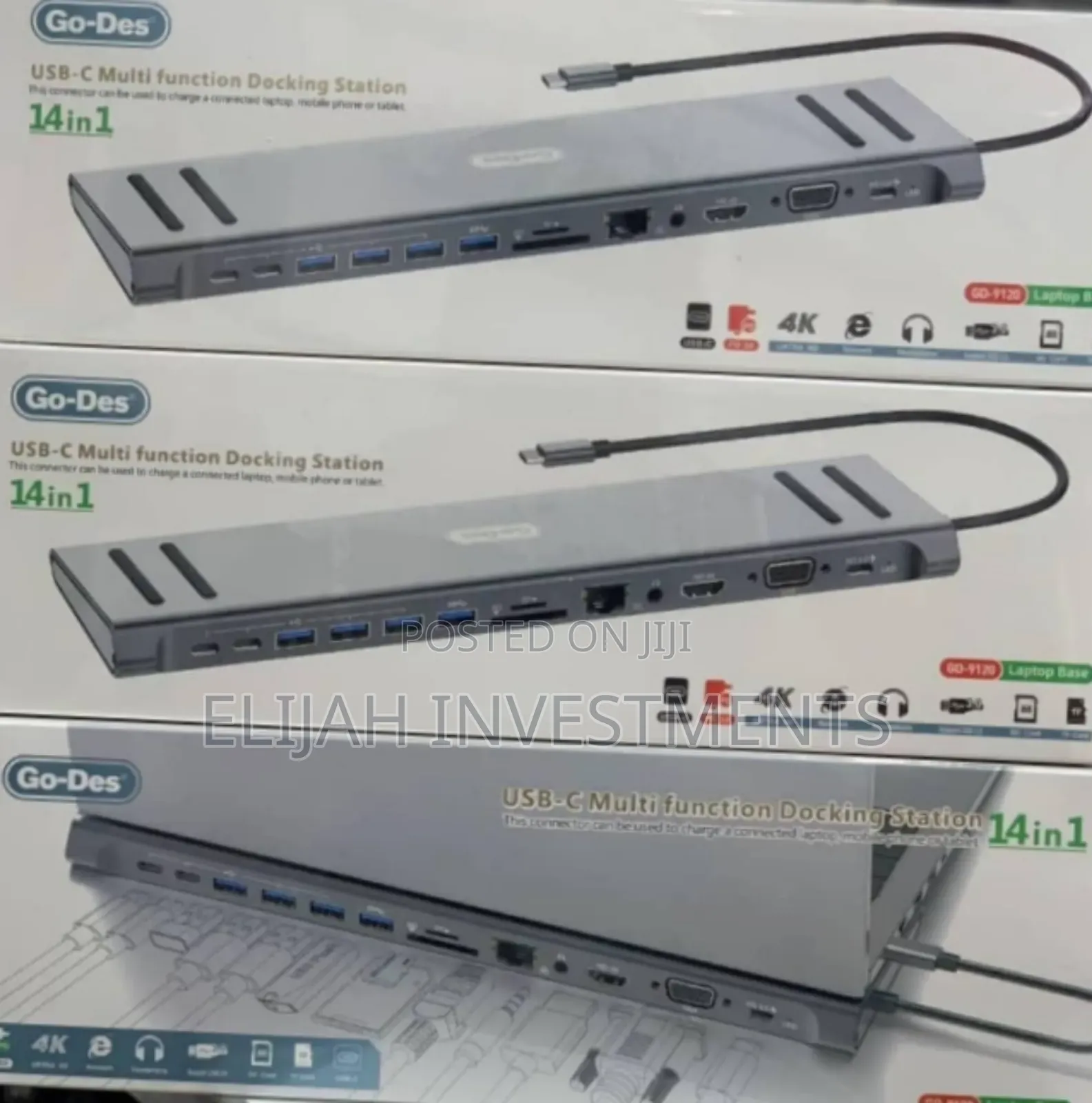 Go Des 14in1 Usb-C Multifunction Docking Station