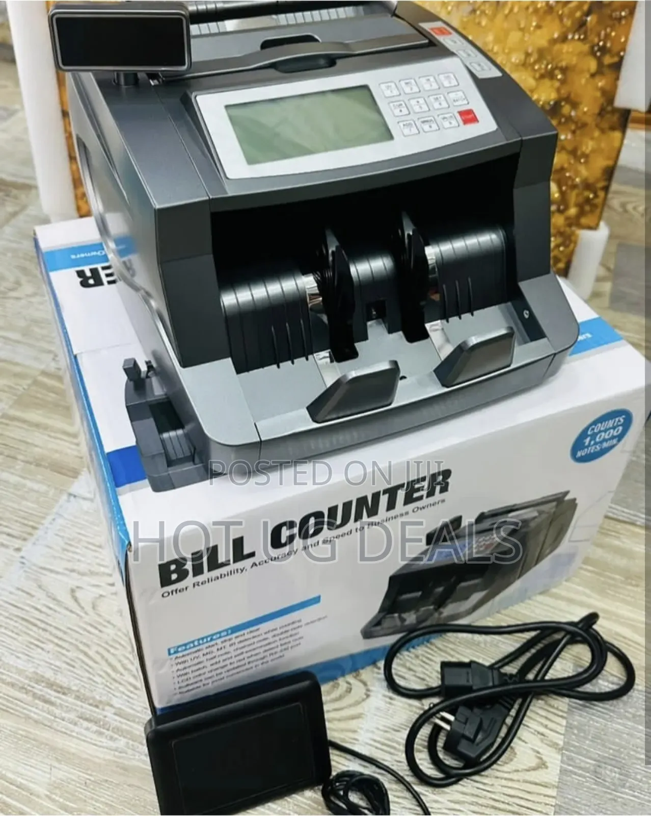 Bill Counter Money Counting Machine With Fake Note  Detector