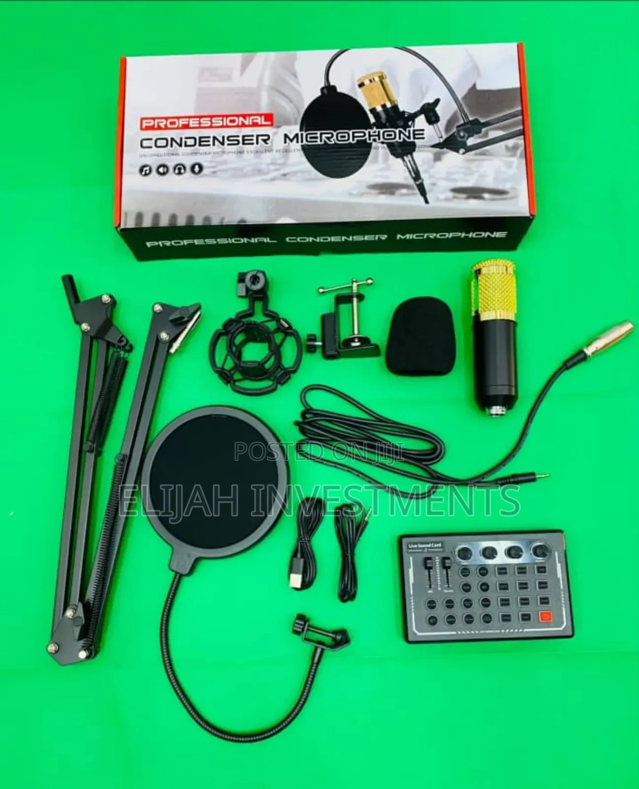 Professional Condenser Podcast Broadcasting Microphone Set
