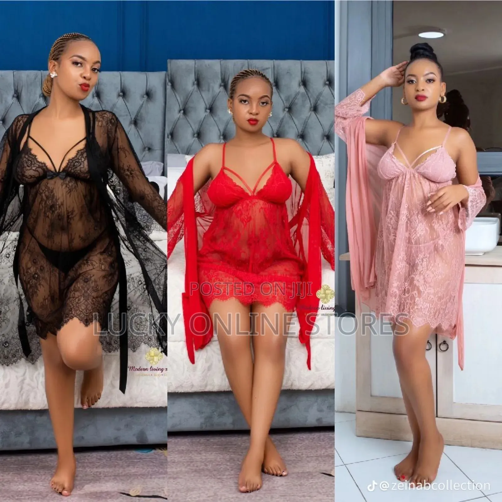 Women Lace Up Robes Gown