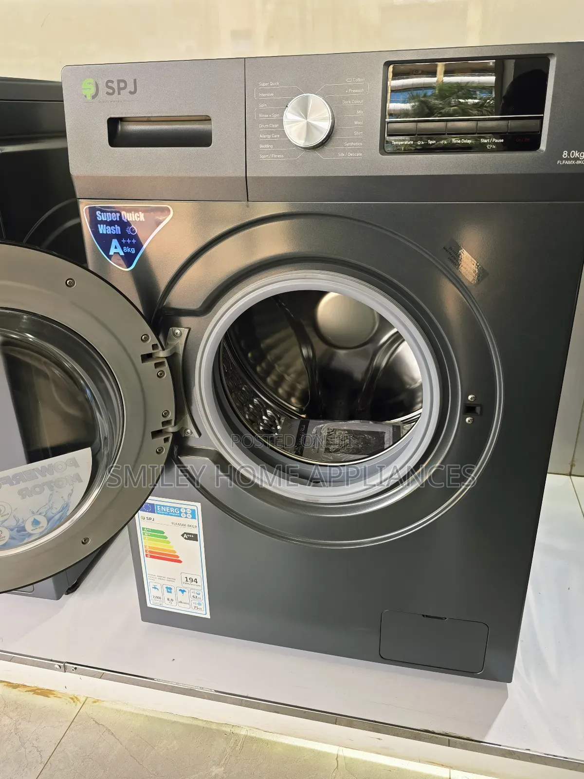 20% Cut Off Discount on SPJ 8kgs Frontloader Washingmachine