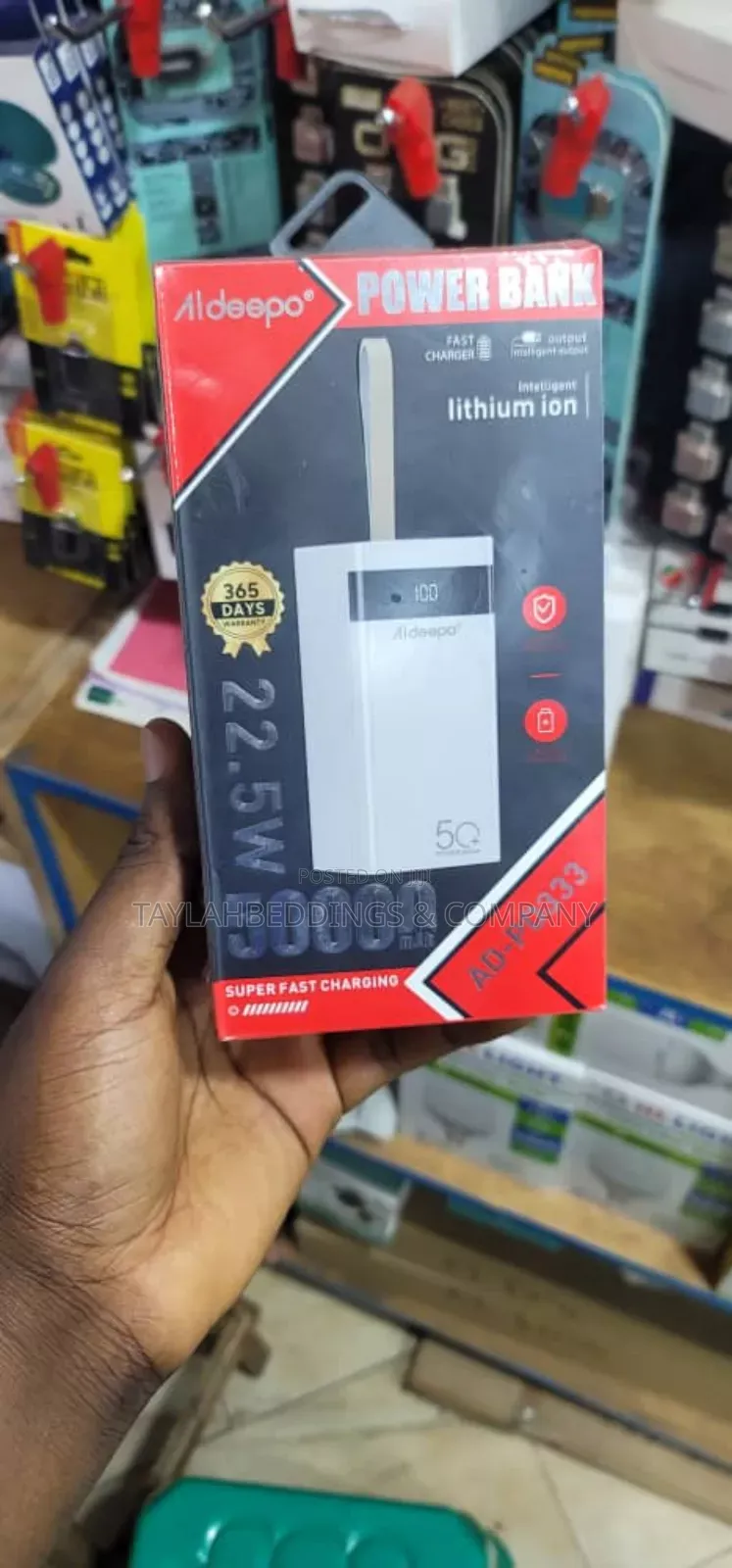 50000mah Power Bank Fast Charging 22.5w Aldeepo
