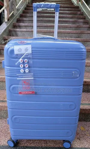 Expandable Rubber Plastic Suitcases in Medium Size