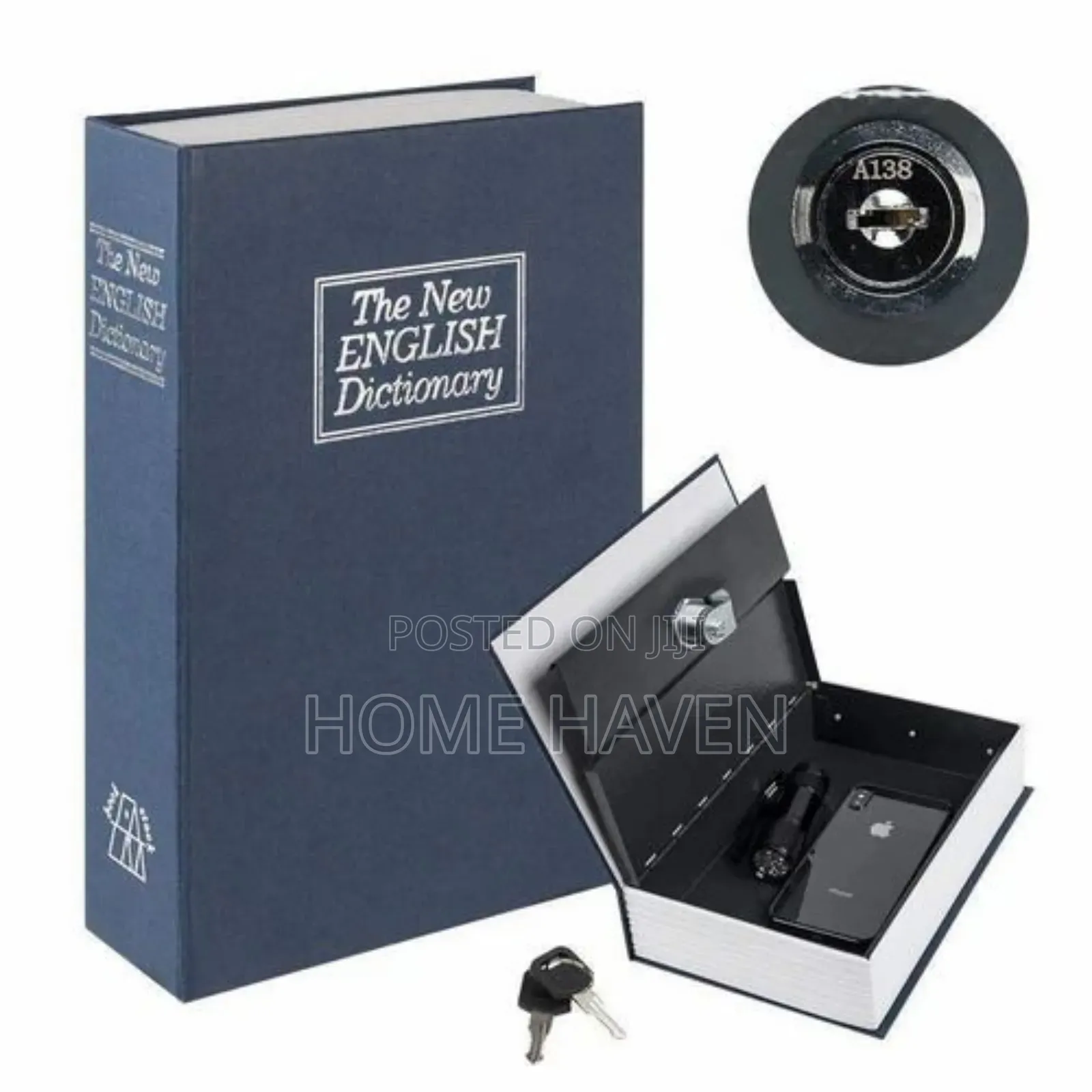New English Dictionary Book Safe