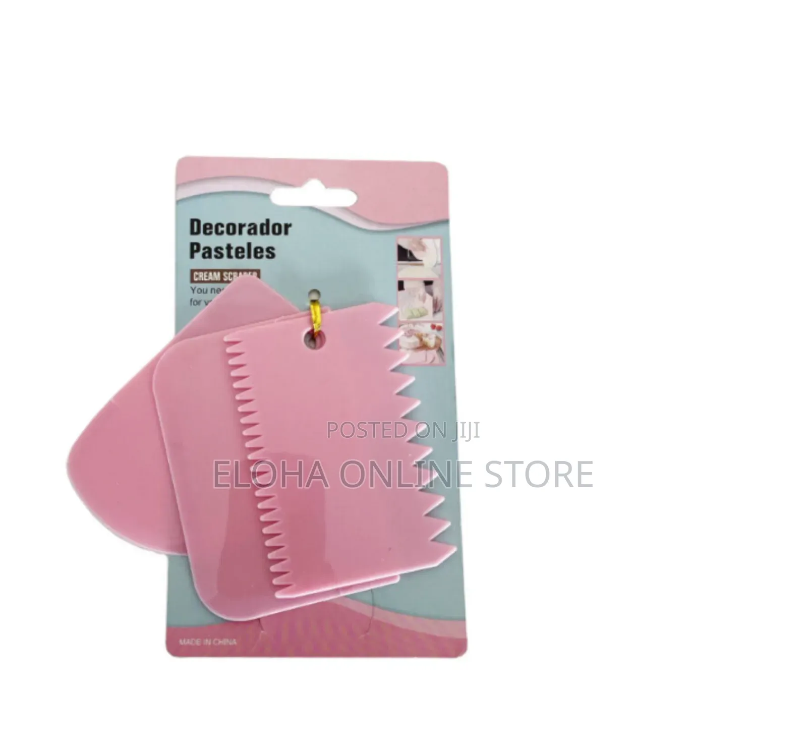 3pcs Cake Decorating Plastic Scrapers