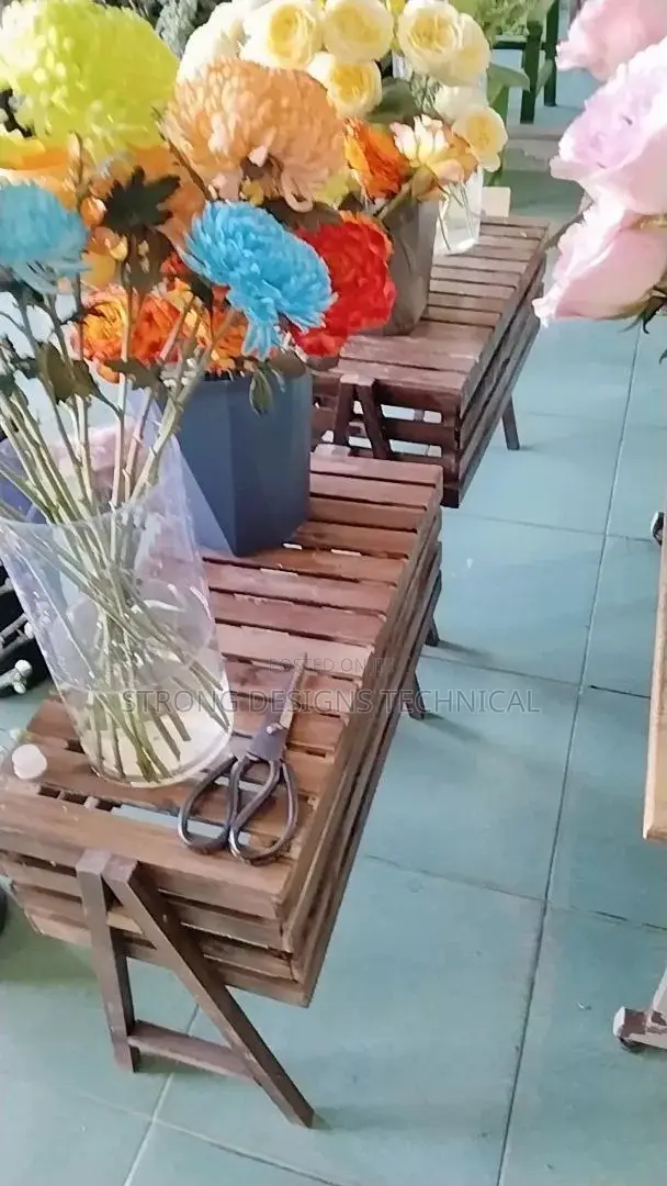 Wooden Storage Box Also Can Be Used as a Plant Stand