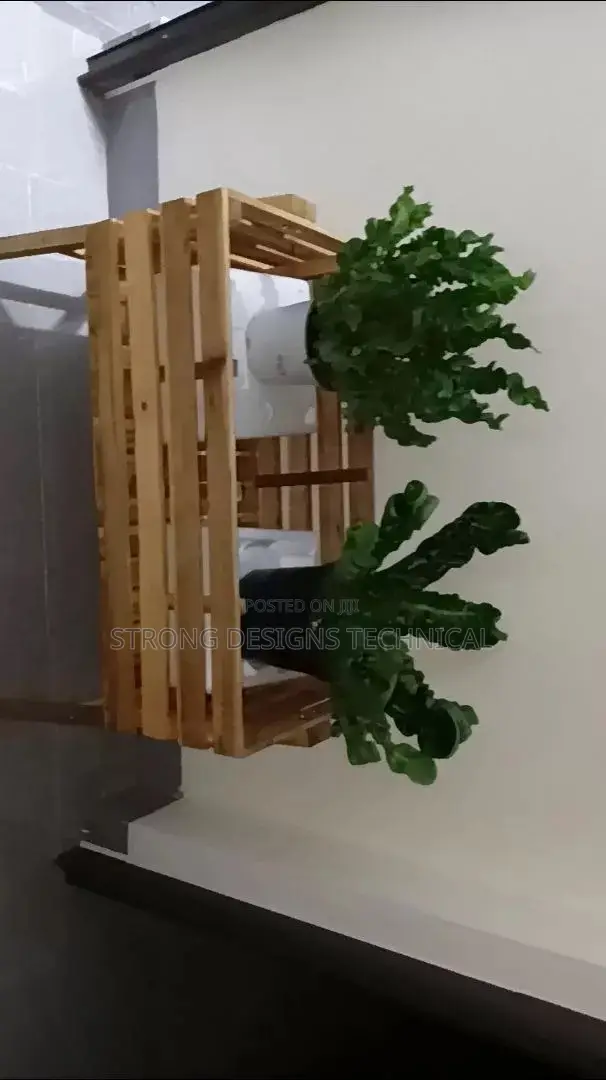 Wooden Storage Box Also Can Be Used as a Plant Stand