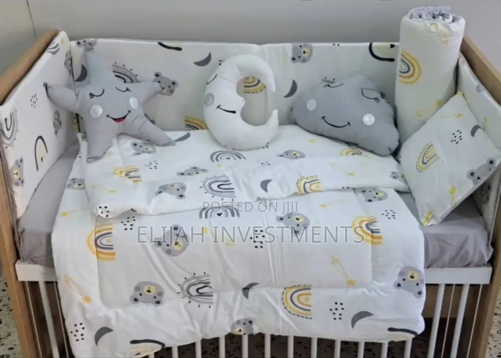Luxury Baby Cot Bumper Set