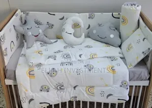 Luxury Baby Cot Bumper Set