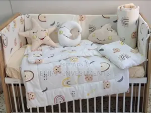 Luxury Baby Cot Bumper Set