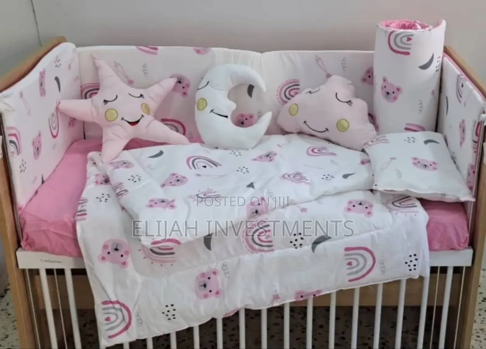 Luxury Baby Cot Bumper Set
