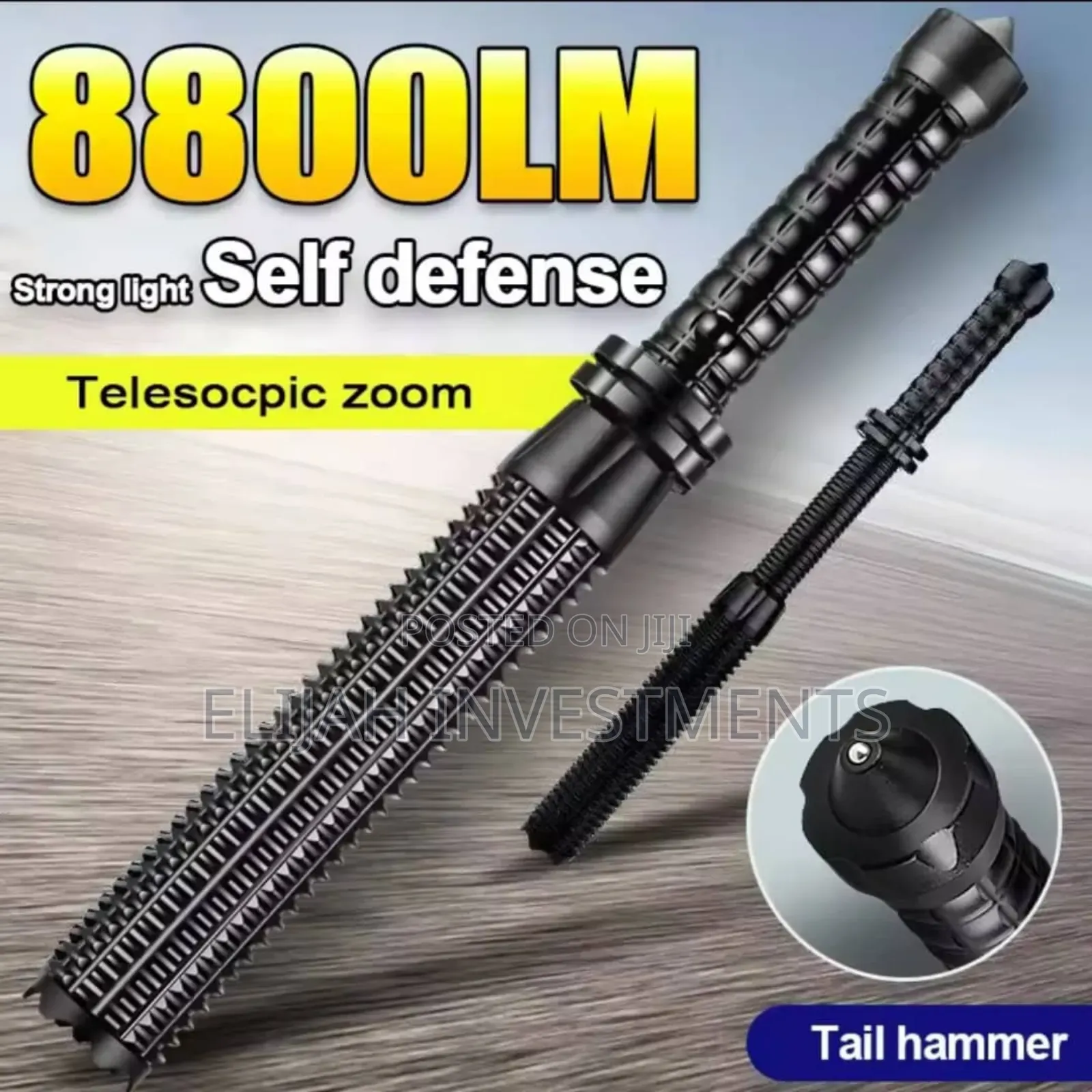 Telescopic Zoom Bat Flash Light