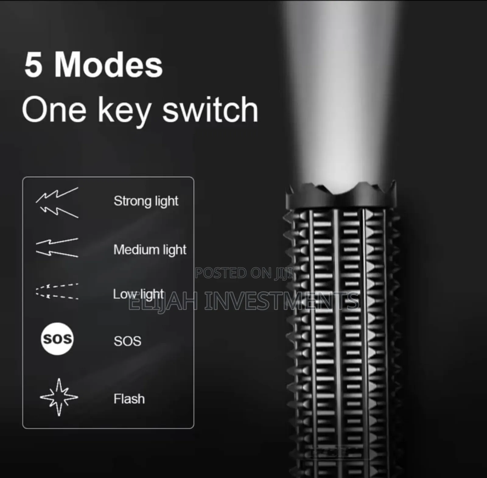 Telescopic Zoom Bat Flash Light