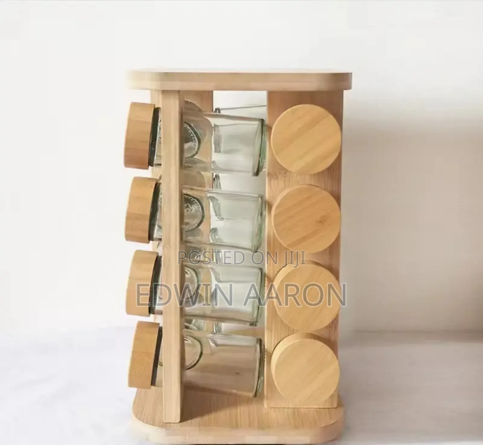 16pcs Spice Rack Set With a Bamboo Stand